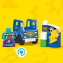 MEGA BLOKS Mega Blocks HDX90 Autobus Électrique Rechargeable Ville Verte - Jeu de Construction 35 Pièces avec 2 Personnages, Arrêt de Bus et Arbres