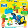 MEGA BLOKS Mega Blocks HDX90 Autobus Électrique Rechargeable Ville Verte - Jeu de Construction 35 Pièces avec 2 Personnages, Arrêt de Bus et Arbres