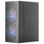 Mars Gaming MC-CORE Boîtier PC Mini Tour Micro-ATX avec Fenêtre Verre Trempé, 2 Ventilateurs RGB, Noir