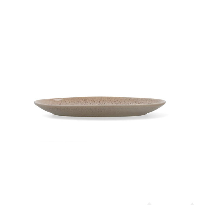 Ariane Porous Assiette Plate 27 cm en Céramique Renforcée Beige Brillant