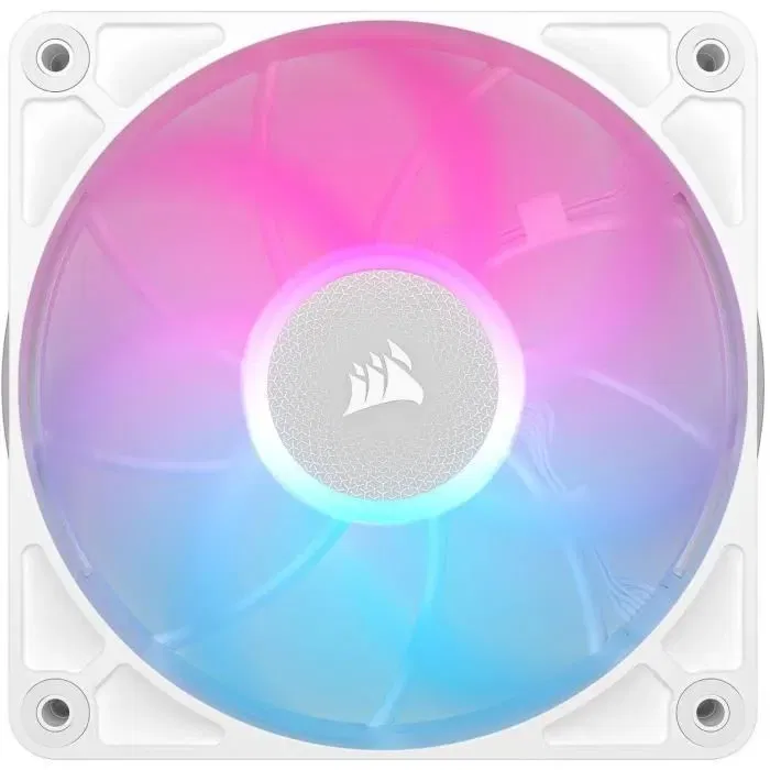 Corsair iCUE LINK RX120 RGB Max White - CO-9051037-WW - Kit de démarrage de ventilateurs de refroidissement PC 12 cm, blanc