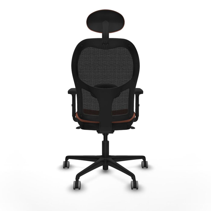 Piqueras y Crespo Chaise de Bureau avec Appui-tête 2D036G1 Marron Noir