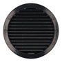 Edm Rejilla de ventilation ronde encastrable avec moustiquaire Ø150mm ABS gris anthracite