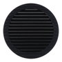 Edm Rejilla de ventilation ronde encastrable avec moustiquaire Ø150mm ABS gris anthracite