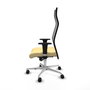 Piqueras y Crespo Chaise de Bureau Albacete avec mécanisme synchrone Crème et Noir