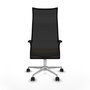 Piqueras y Crespo Chaise de Bureau Albacete avec mécanisme synchrone Crème et Noir