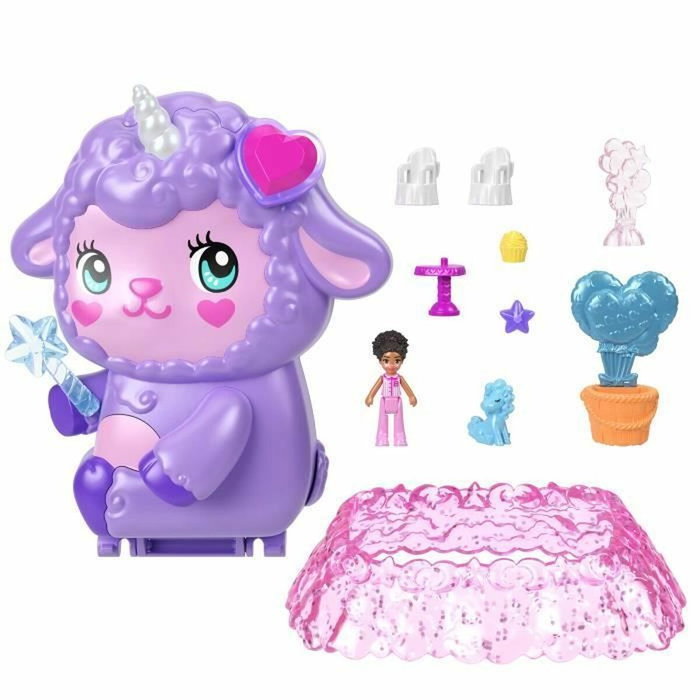Polly Pocket Coffret Au pays des rêves avec mini-figurine et licorne