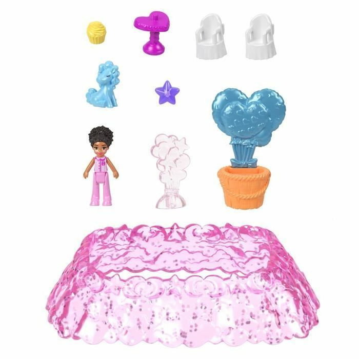 Polly Pocket Coffret Au pays des rêves avec mini-figurine et licorne