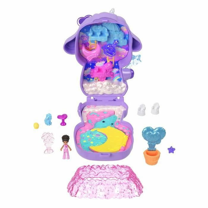 Polly Pocket Coffret Au pays des rêves avec mini-figurine et licorne
