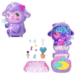 Polly Pocket - Coffret Au pays des rêves avec figurine et licorne - Jouet pour enfants à partir de 4 ans - JCB15