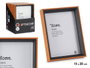Giftdecor Porte-photos Bois Marron et Noir 15x20 cm (Set de 24)