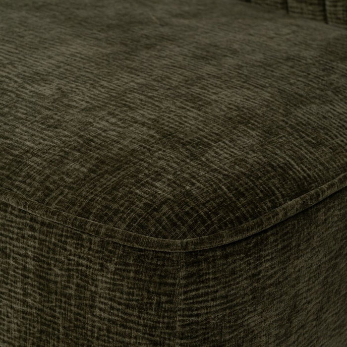 Canapé Noir Vert Doré 134 x 74 x 70 cm