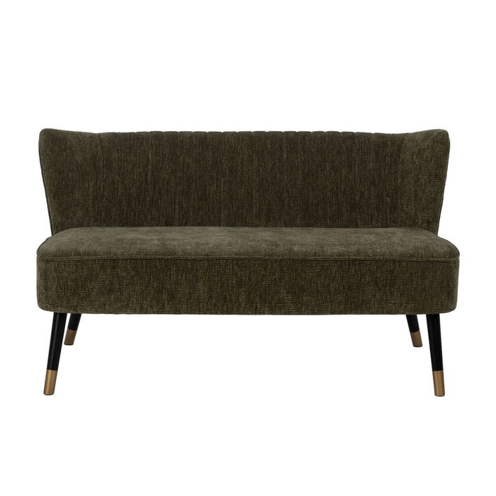 Canapé Noir Vert Doré 134 x 74 x 70 cm