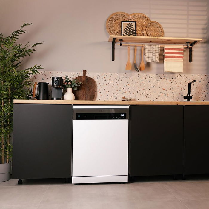 Lave-vaisselle Cecotec 13 couverts Blanc 6110 Classe E 6 programmes Demi Charge FullTouch Lave-vaisselle Cecotec 13 couverts Blanc 6110 Classe E 6 programmes Demi Charge FullTouch