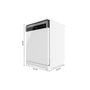 Lave-vaisselle Cecotec 13 couverts Blanc 6110 Classe E 6 programmes Demi Charge FullTouch