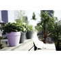 Elho Pot de fleurs rond Loft Urban - Gris chaud - Ø 19.3 x 17.5 cm