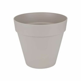 Elho Pot de fleurs rond Loft Urban - Gris chaud - Ø 19.3 x 17.5 cm