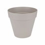 Elho Pot de fleurs rond Loft Urban - Gris chaud - Ø 19.3 x 17.5 cm