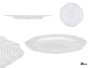 Vivalto Assiette Plate 28 cm Transparente en Cristal (Set de 12)