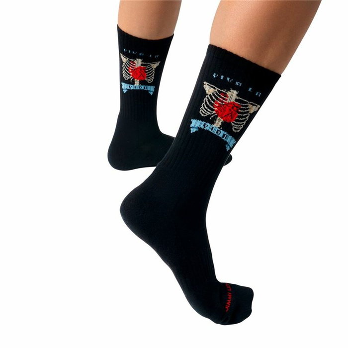 Chaussettes de Sport Jimmy Lion Athletic Frida Heart Noir Chaussettes de Sport Jimmy Lion Athletic Frida Heart Noir