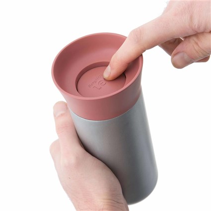 Berghoff 3950124 - Vaso isotherme en acier inoxidable 0.33L - Garde les boissons chaudes ou froides 6 heures