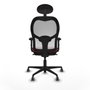 Piqueras y Crespo Chaise de Bureau avec Appui-tête 2D036G1 Bordeaux