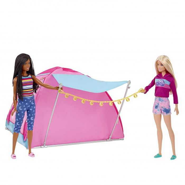Barbie Vamos De Camping! Brooklyn et Malibu - Set de Camping avec Tente et Accessoires - Poupées Mattel Hgc18 Barbie Vamos De Camping! Brooklyn et Malibu - Set de Camping avec Tente et Accessoires - Poupées Mattel Hgc18