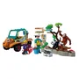 Playmobil 72072 Zoo - Gardien de zoo et véhicule, set de jeu pour enfants avec camionnette et figurine