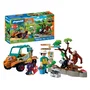 Playmobil 72072 Zoo - Gardien de zoo et véhicule, set de jeu pour enfants avec camionnette et figurine