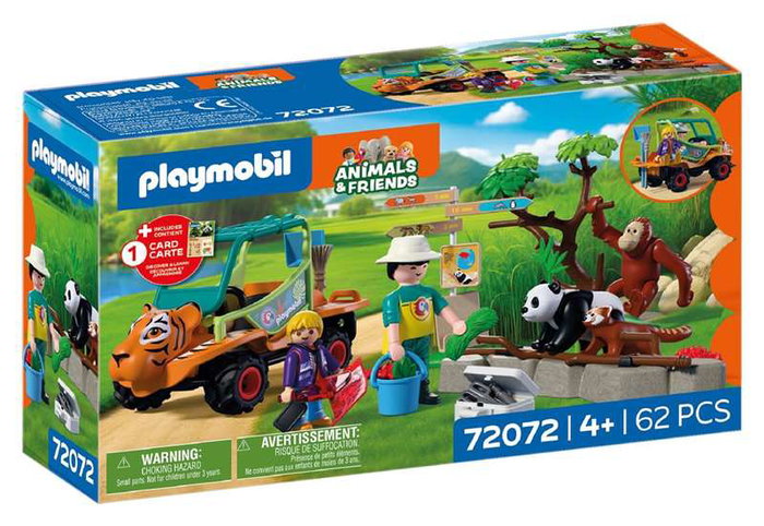 Playmobil Zoo : Gardien de zoo et véhicule 72072 Playmobil Zoo : Gardien de zoo et véhicule 72072
