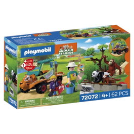 Playmobil Zoo : Gardien de zoo et véhicule 72072