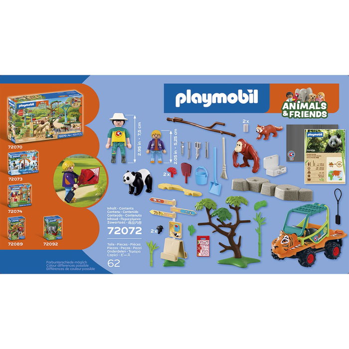 Playmobil Zoo : Gardien de zoo et véhicule 72072 Playmobil Zoo : Gardien de zoo et véhicule 72072