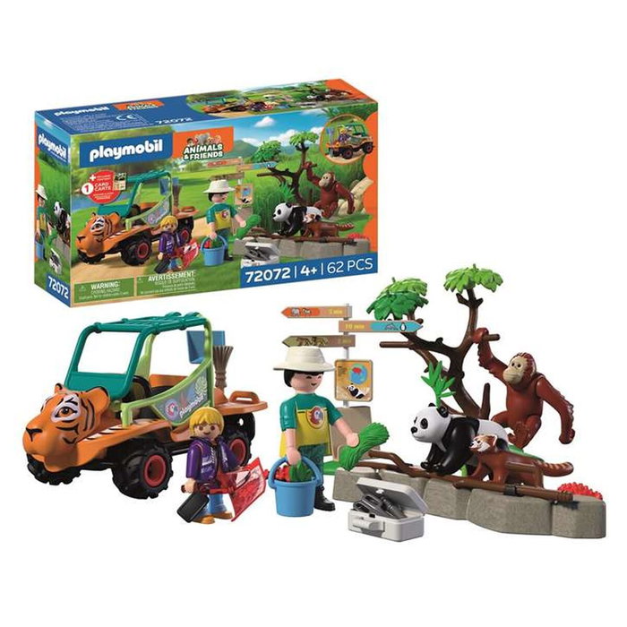 Playmobil Zoo : Gardien de zoo et véhicule 72072 Playmobil Zoo : Gardien de zoo et véhicule 72072