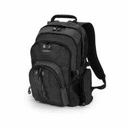 Dicota Sac à Dos pour PC Portable 15.6", en Polyester, 0.9 kg avec Protection HDF, Compartiments Multiples et Bandes Réfléchissantes