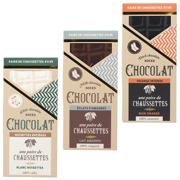 The Concept Factory Chaussettes DELISOCKS Chocolat Assorties