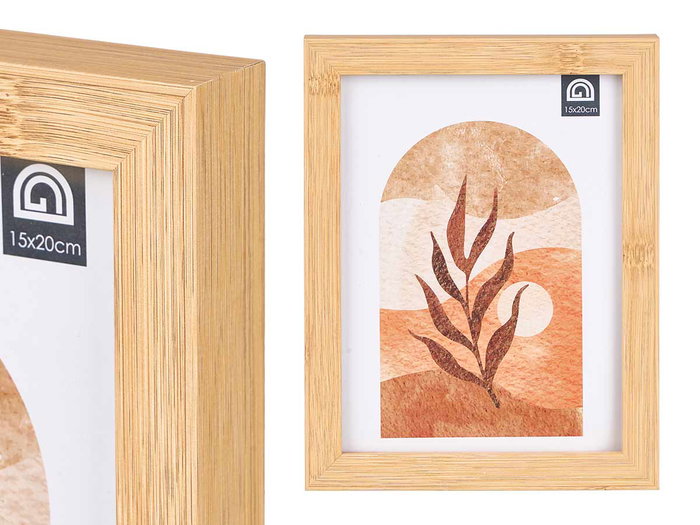 GIFTDECOR Cadre photo effet bambou 15x20 Marron GIFTDECOR Cadre photo effet bambou 15x20 Marron