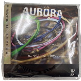Aurora Strings Aurora Black 9-46 Cordes pour Guitare Électrique Coated Nickel/Silver Nickel