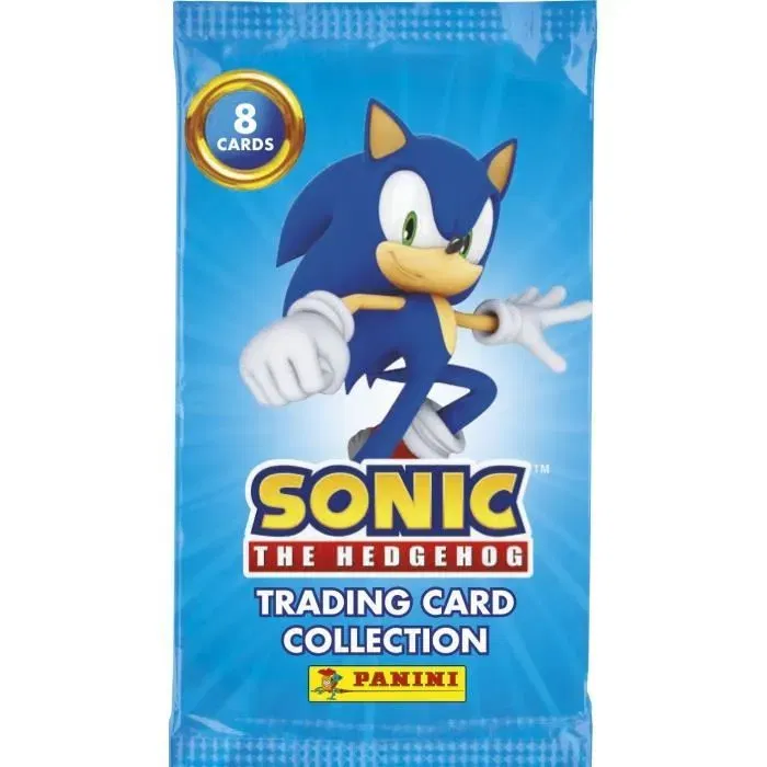 PANINI - Starter Pack Cartes Sonic le hérisson Classic - Classeur avec 2 pochettes de 8 cartes (16) + 1 carte Édition Limitée n°1 - Démarrage de collection