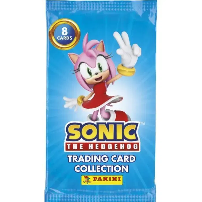 PANINI - Starter Pack Cartes Sonic le hérisson Classic - Classeur avec 2 pochettes de 8 cartes (16) + 1 carte Édition Limitée n°1 - Démarrage de collection