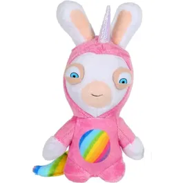 Gipsy Toys Lapin Crétin Lapicorne Sonore Peluche 18 cm - Peluche Licorne Rose avec Son Bwaaaaaah