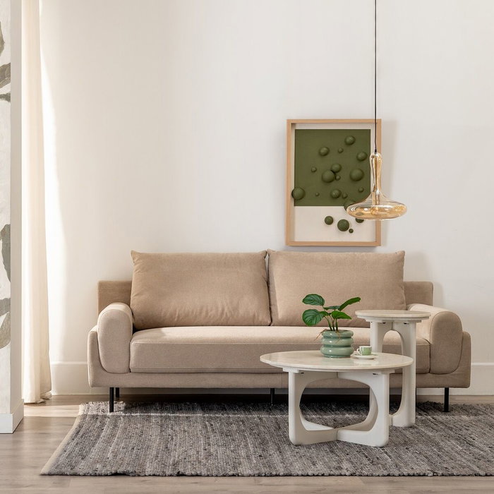 BigBuy Home Canapé Taupe 216 x 86 x 90 cm