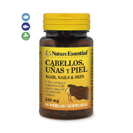 NATURE ESSENTIAL Cabellos, uñas y piel 540 mg 60 perlas