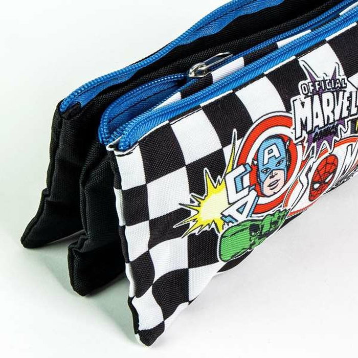 Trousse Fourre-Tout Triple The Avengers Noir 2,2 x 1,1 x 22,5 cm