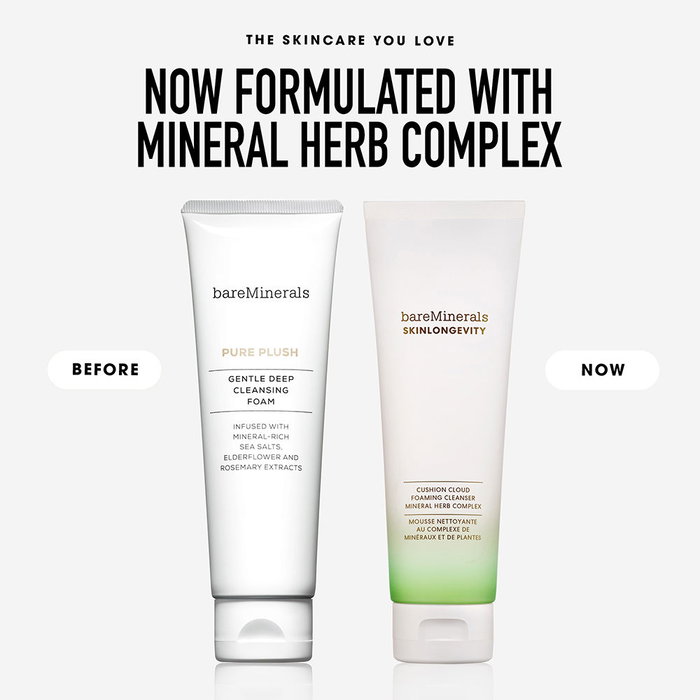 Bare Minerals SKINLONGEVITY CUSHION CLOUD Nettoyant Moussant 120 ml