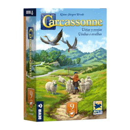 Devir Carcassonne Vinas Ovejas Exp9 - Extension Torres y Ladrones - Jeu de société en espagnol
