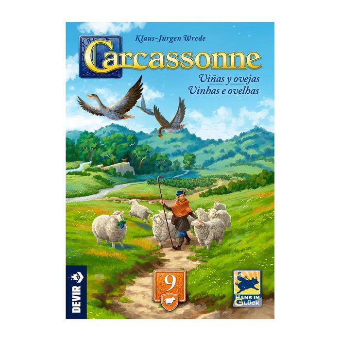 Devir Carcassonne Vinas Ovejas Exp9 - Extension Torres y Ladrones - Jeu de société en espagnol