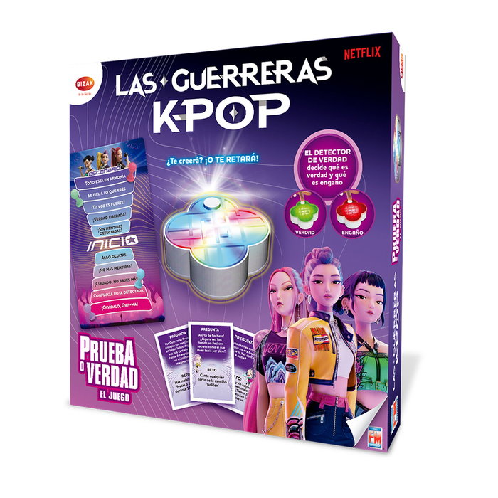 Bizak K-Pop Demon Hunters Vérité ou Conséquence Jeu de Société +6 Ans avec Détecteur de Mensonges Bizak K-Pop Demon Hunters Vérité ou Conséquence Jeu de Société +6 Ans avec Détecteur de Mensonges