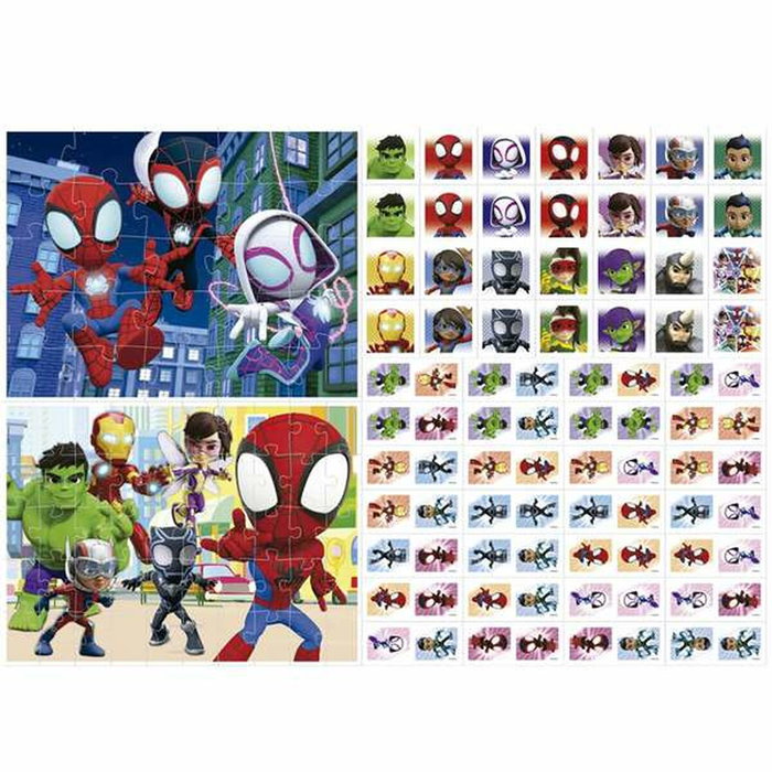Educa Superpack Spidey & His Amazing Friends - 2 jeux éducatifs et 2 puzzles