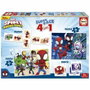 Educa Superpack Spidey & His Amazing Friends - 2 jeux éducatifs et 2 puzzles