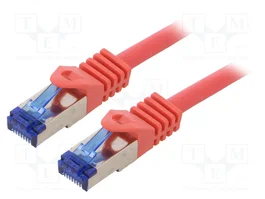 LOGILINK Cordon de raccordement Cat 6a S/FTP RJ45 rouge 0,5 m
